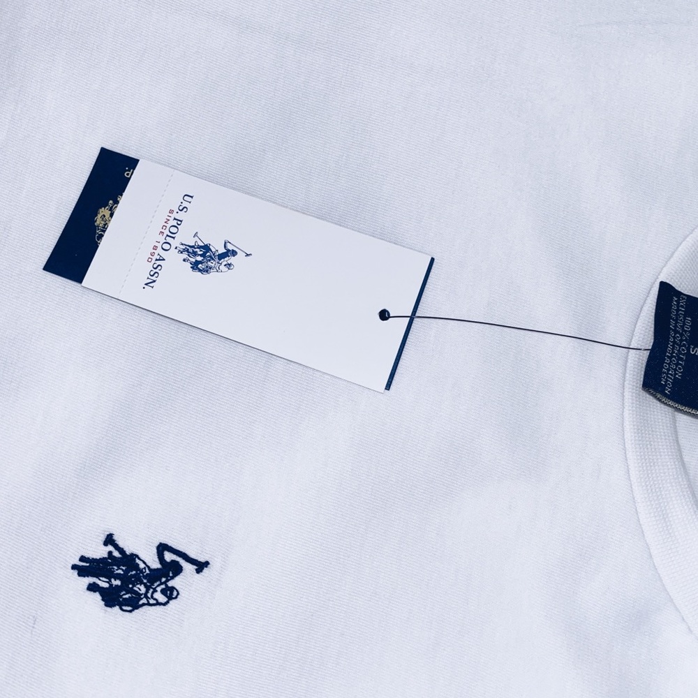 NWT white polo basic tee
